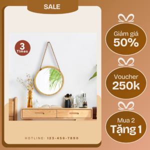 gương LED mini treo tường