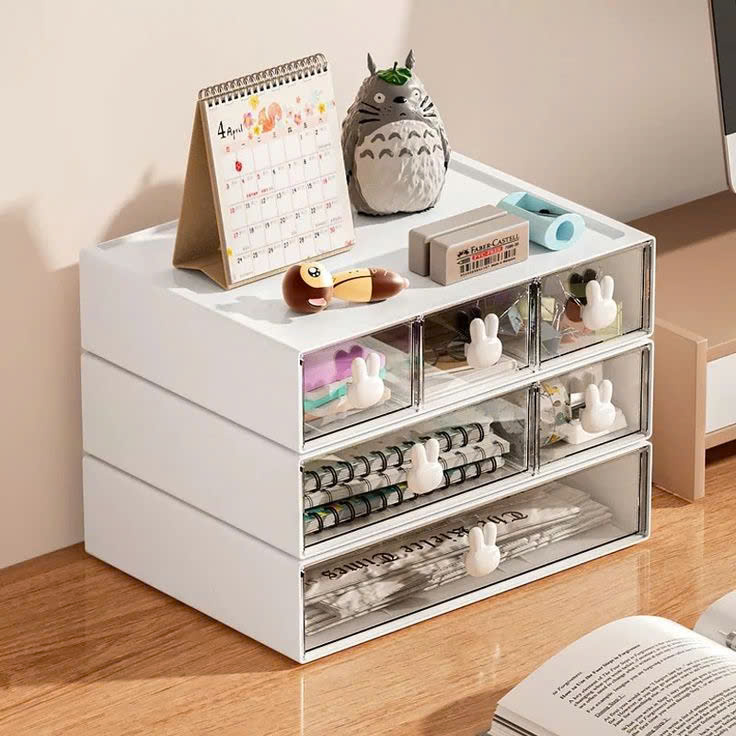 tủ nhựa mini để bàn nhot gọn tiện lợi